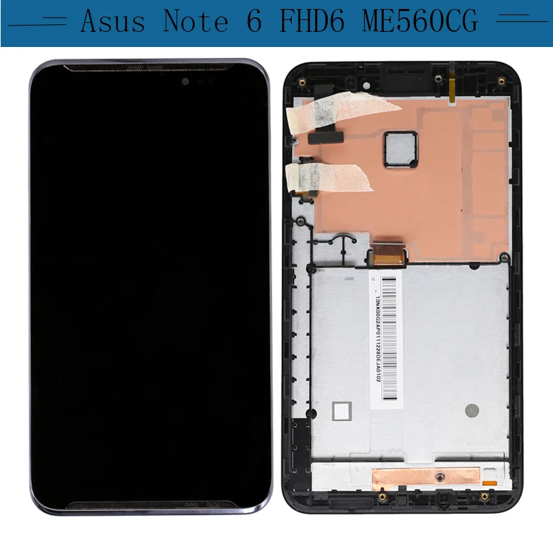 Для Asus Fonepad Note 6 FHD6 ME560CG ME560 K00G ЖК-экран с рамкой панель сенсорный экран дигитайзер