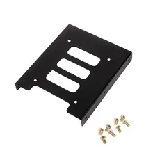 Металлический 2,5 дюймовый SSD HDD до 3,5 дюймов Монтажный держатель кронштейн адаптер док-станция чехол Caddy черный Высокое качество No RMA