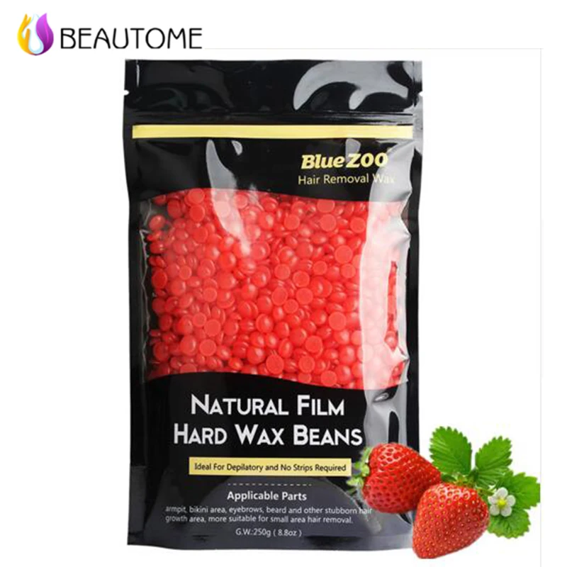 250g Beautome Depilatory Wax Hot Hard Wax Beans No Strips Painless