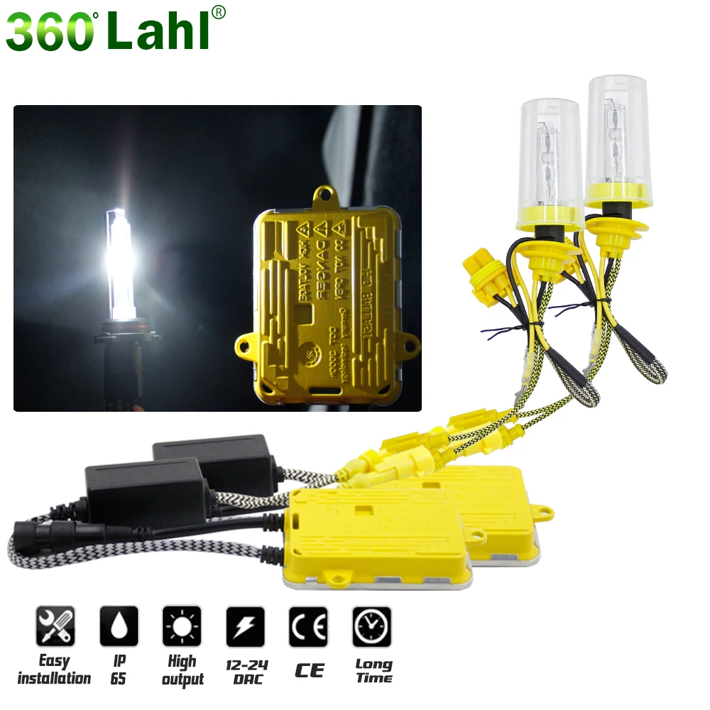 

2017 New Xenon H7 H4 HID Ballast Kit Auto Car Bulbs Automobiles Headlight H1 H8 H11 9006 HB4 9005 Light Lamp 55W 6000K 8000LM