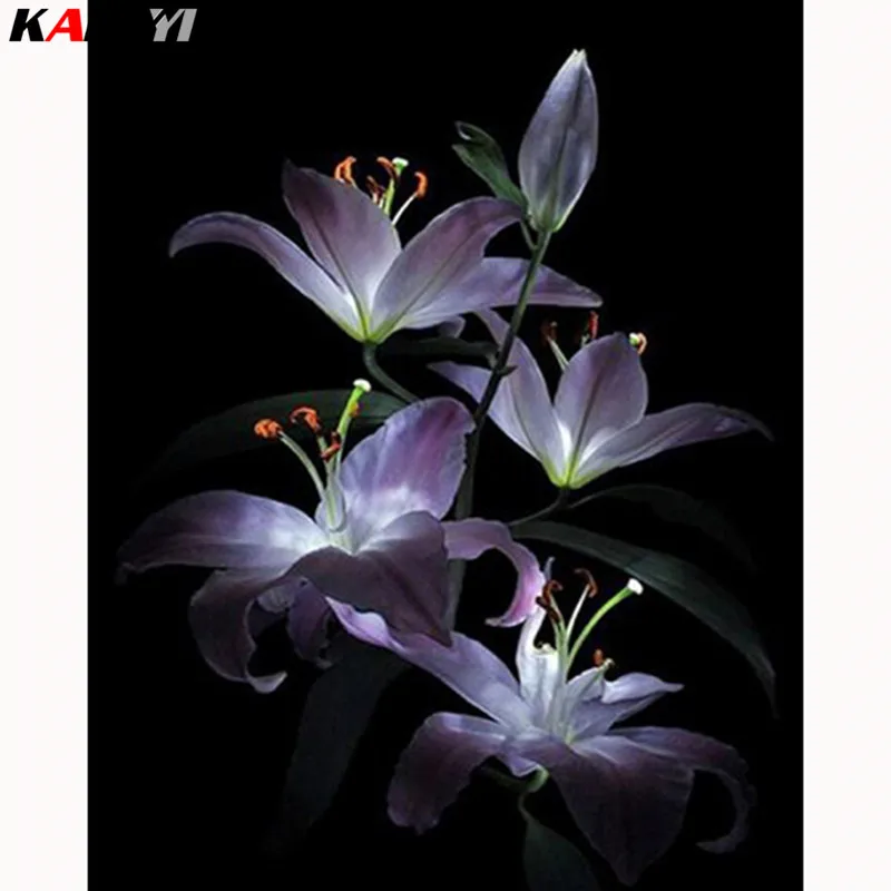 Lily DIY Diamond Painting Embroidery Cross Stitch Kit Home Decor Mural 40x40cm