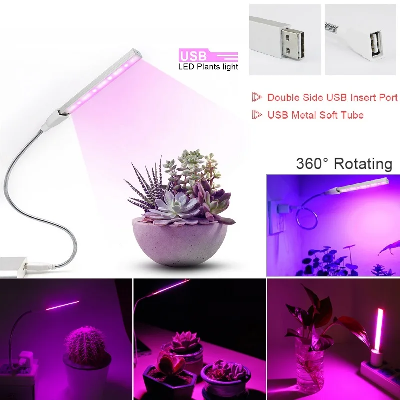 Tanie DC 5 V USB LED roślin rosną światła 3 W sklep