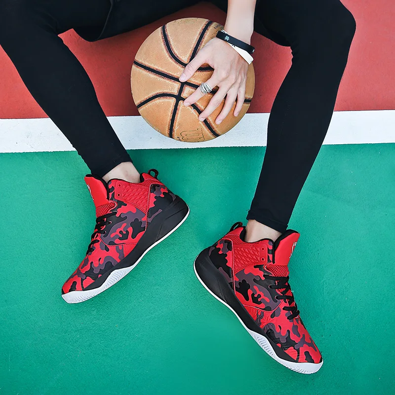 Мужские баскетбольные кроссовки 37-45 детские высокие кроссовки для мальчиков тренировочные туфли для мальчиков спортивные баскетбольные синие красные баскетбольные ботинки