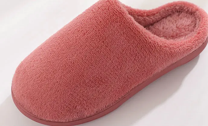 2018 Soft New Winter Warm Bedroom Winter Home Slippers Shoe Women Men Soft Cozy Cotton Shoes Woman Slipper (2)