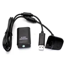 4800 мАч чехол для аккумуляторной батареи для xbox 360 контроллер зарядное устройство Cabl