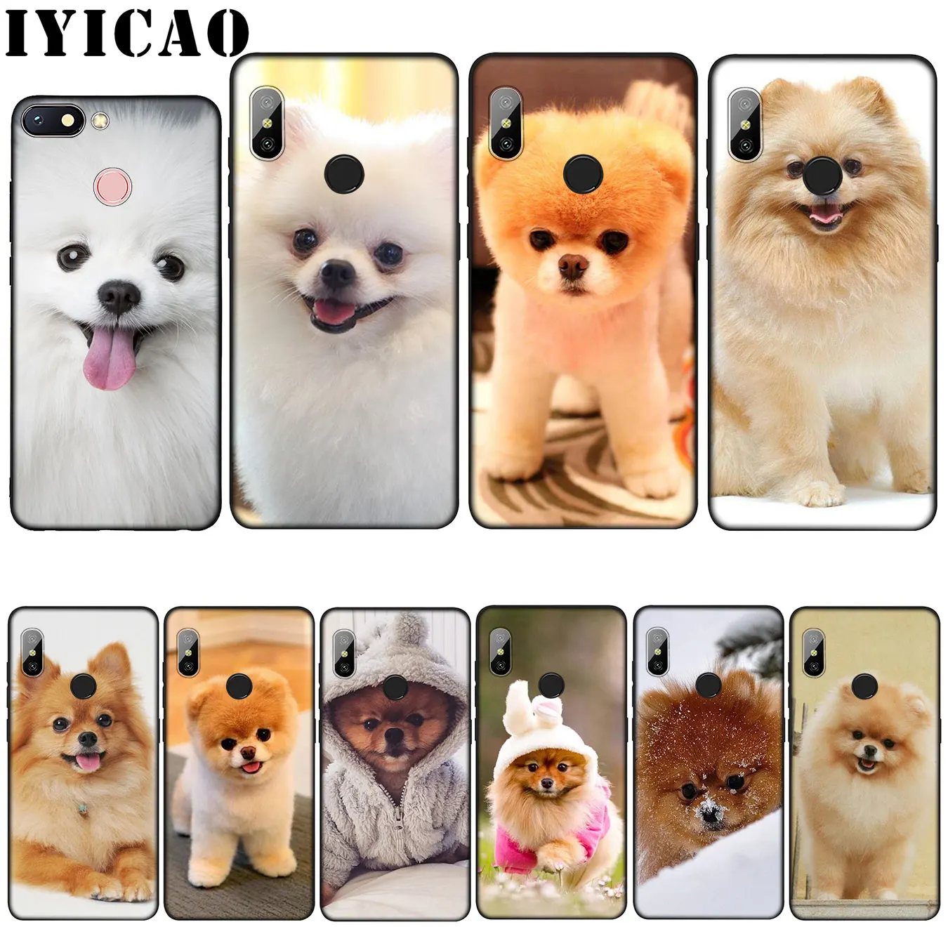 IYICAO Pomeranian dogs dog Soft Silicone Case for Xiaomi Mi 9 8 A2 Lite A1 6 pocophone f1 MAX 3 mi9 mi8 mia2 |