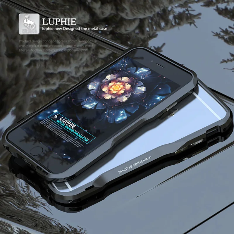 Металлический бампер для iPhone 6 чехол роскошный 3D прочный алюминиевый каркас