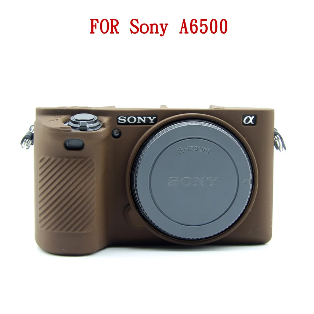 Мягкая сумка для камеры силиконовый чехол для sony A5000 A5100 A6000 A6300 A6500 RX100 III IV - Цвет: A6500 Coffee