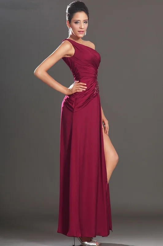Free-Shipping-New-Arrival-Gorgeous-One-Shoulder-Burgundy-High-Split-Evening-Dress (1)