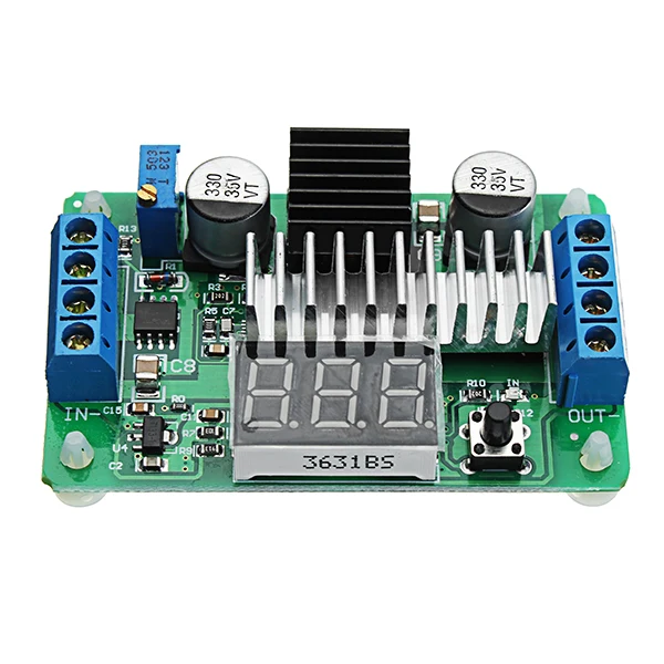 LTC1871 DC-DC 3,5-30 V 6A 100 W регулируемой длины высокого Мощность модуль силовой мощности Step Up доска конвертер 2 Way Дисплей светодиодный вольтметр