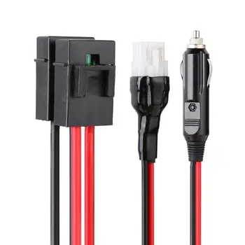 

1m/1.5m 4Pin/6Pin Short Wave Power Cable Car Charger Cigarette Lighter for Yaesu FT-857D/897D IC-725A/706/ ICOM IC-7000 IC-7600