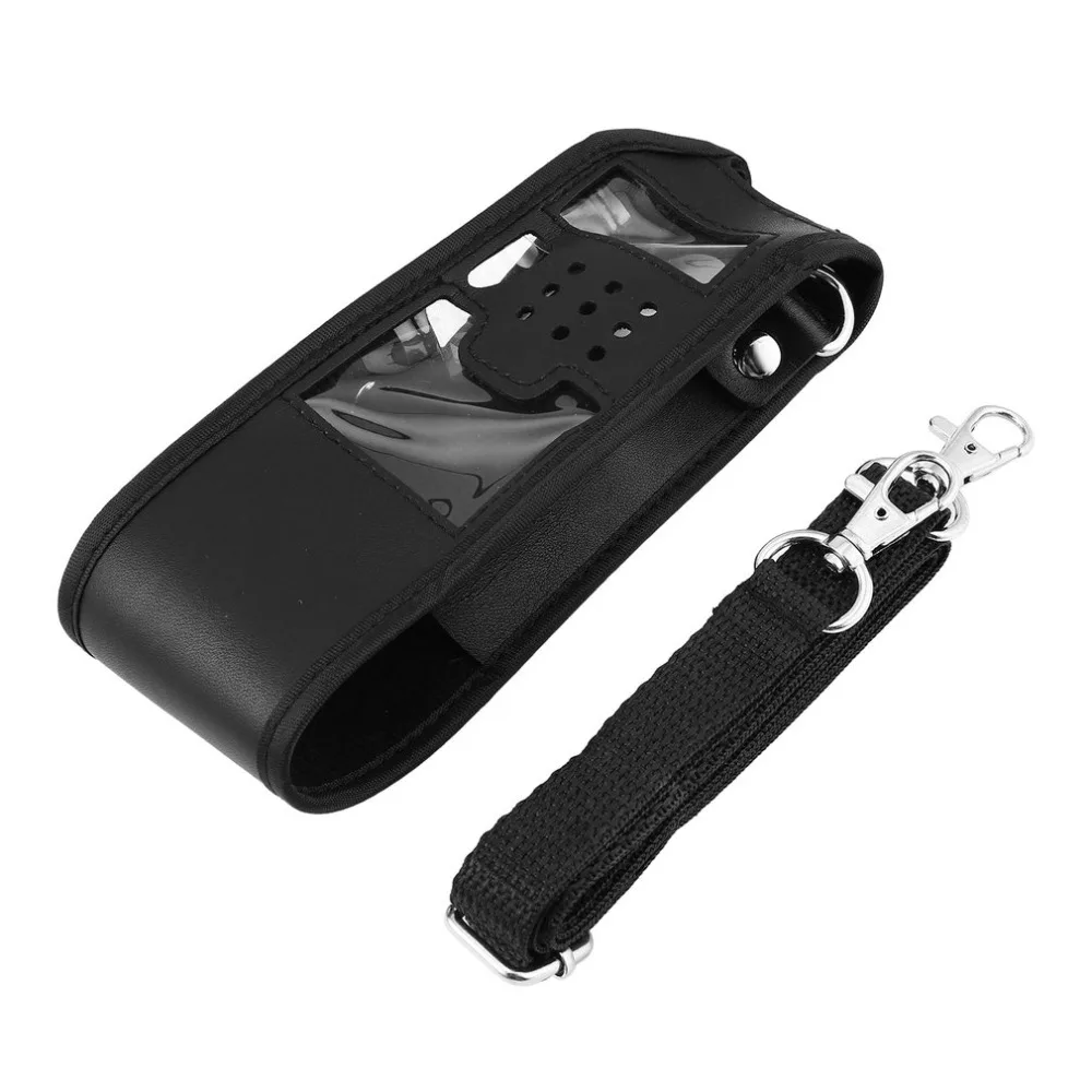 

Walkie-Talkie Bag Artificial Extended Leather Soft Case Bag for Baofeng UV-5R The Artificial Leather Soft Case