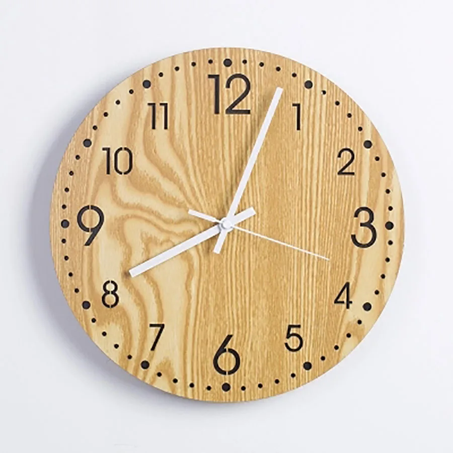 

Modern Design Wall Watch Mechanism Wood Silent Wall Clock Loft Secret Hiding Vintage Relogio Parede Home Accessories WZH669