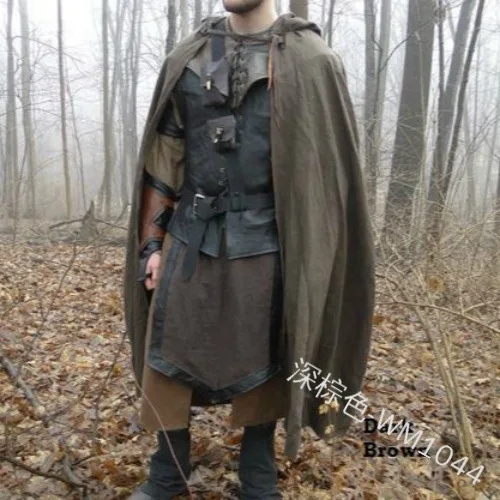 

Women/men Retro medieval Cape coat cosplay costume