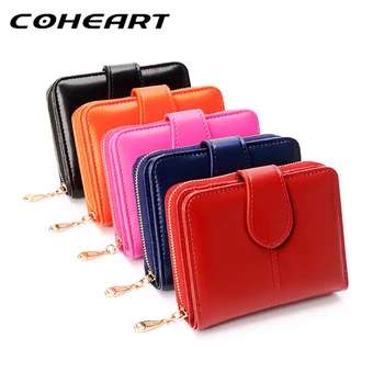 

COHEART Elegant Wallet Women Fashion Purse Female Wallet leather multifunction purse small money bag pocket Wallet Top Quality !