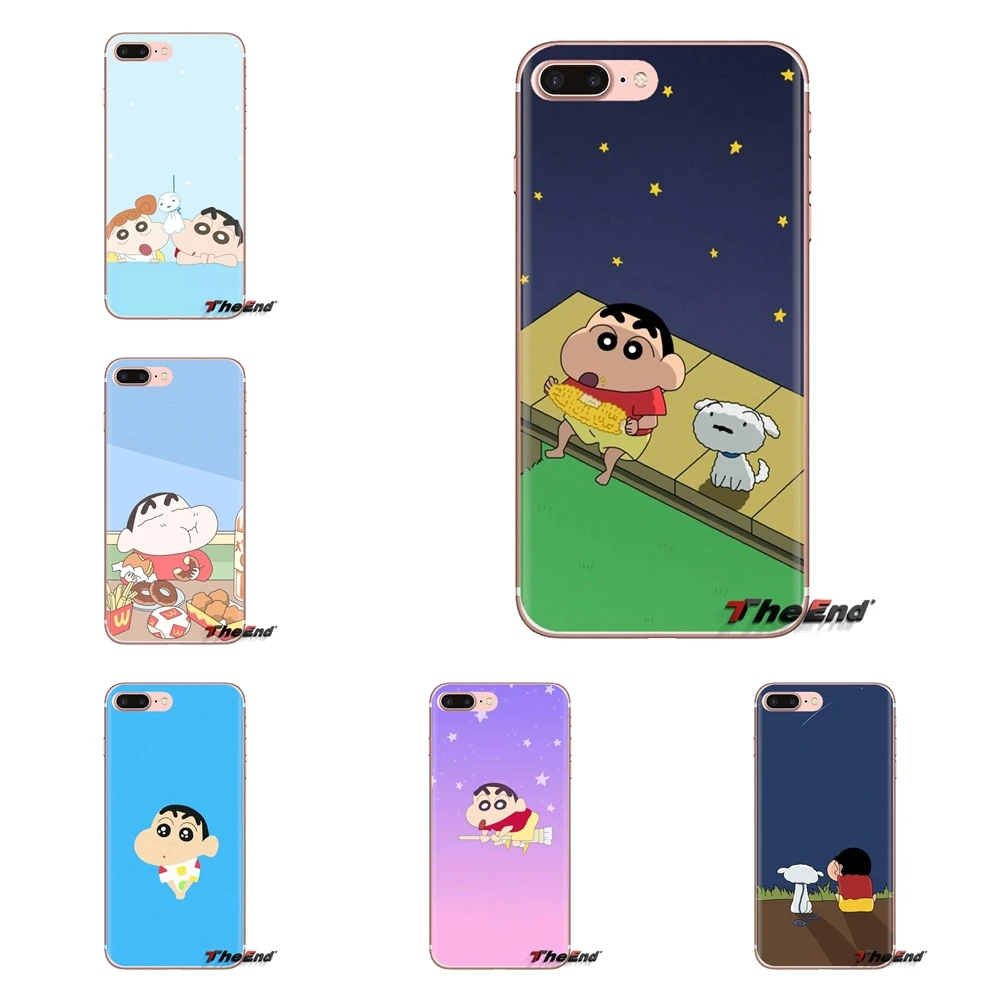 Прозрачный мягкий чехол для Samsung Galaxy S3 S4 S5 Mini S6 S7 Edge S8 S9 S10 Plus Note 3 4 5 8 9 Crayon Shin-chan |