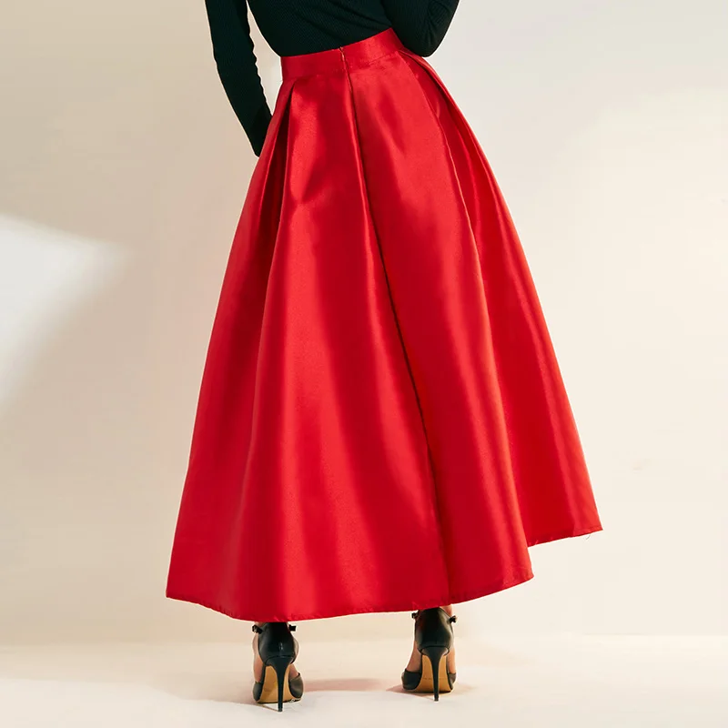 Plain red skirt Clearance