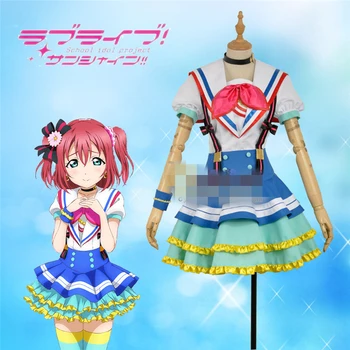 

Anime Cosplay Costume lovelive Sunshine Aqours Jumping Heart Ruby Kurosawa Dress Women Dress Short Dress Z