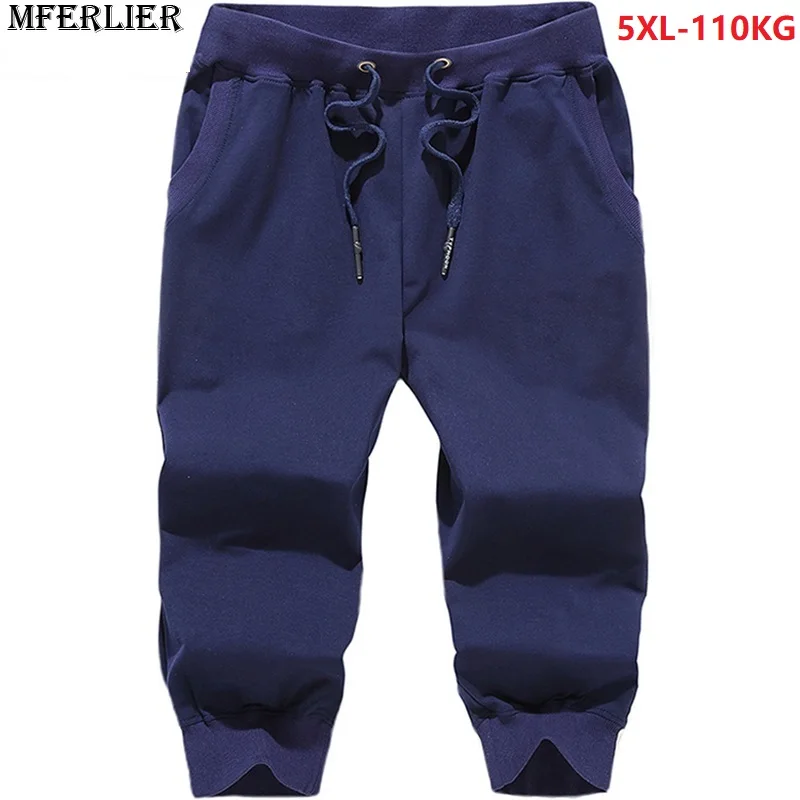 

autumn sportwear Pants men Sweatpants cotton blue large plus size 5XL Fitness Workout casual sportpants Elastic pencil pants