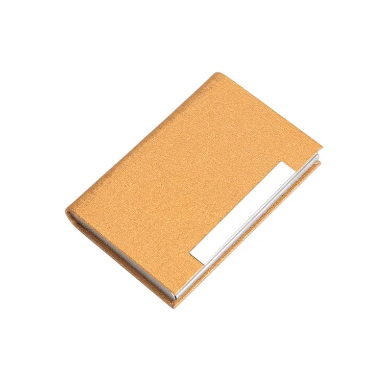 Металлический дорожный кошелек из нержавеющей стали Магнитная визитка держатель Чехол ID кошелек для кредиток Oracle Bone чехол Роскошный бренд мужской женский - Цвет: gold
