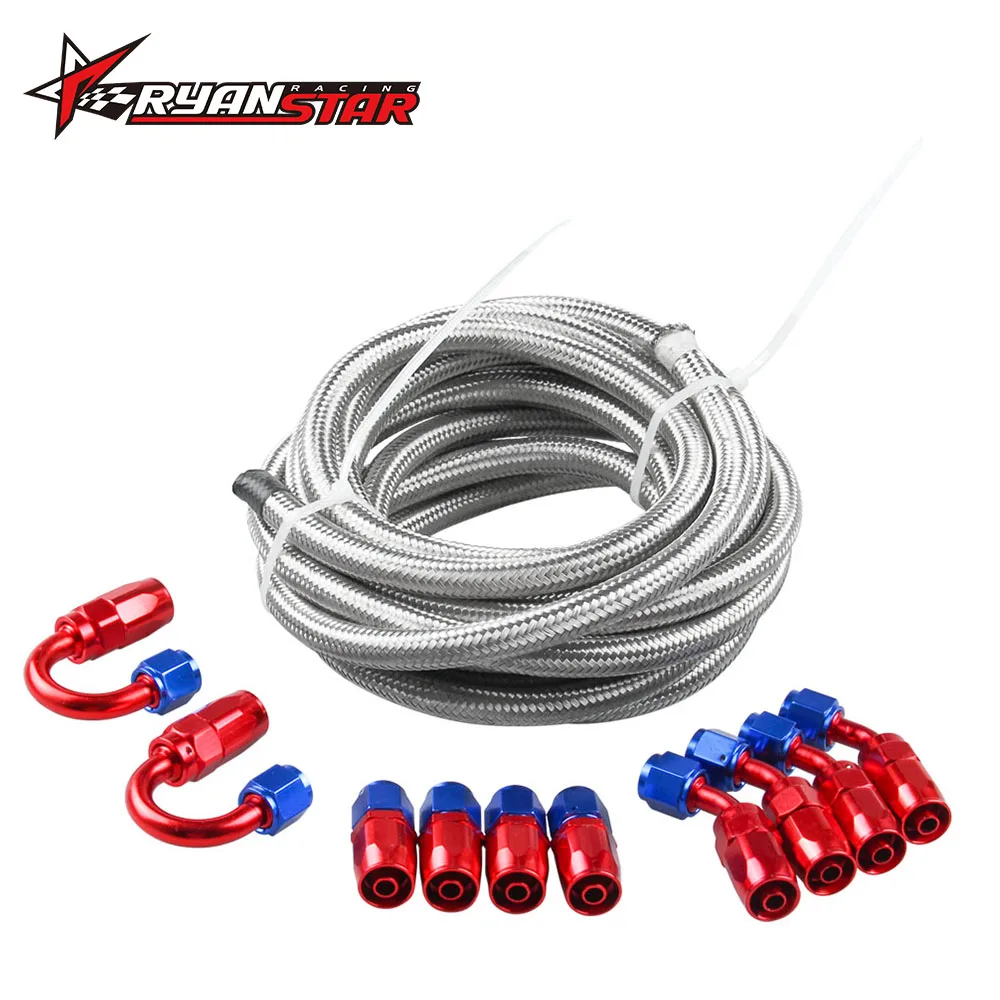 AN10 Acero inoxidable manguera trenzada 5 Metro tubo AN10 Acero inoxidable manguera trenzada 5 Metro tubo