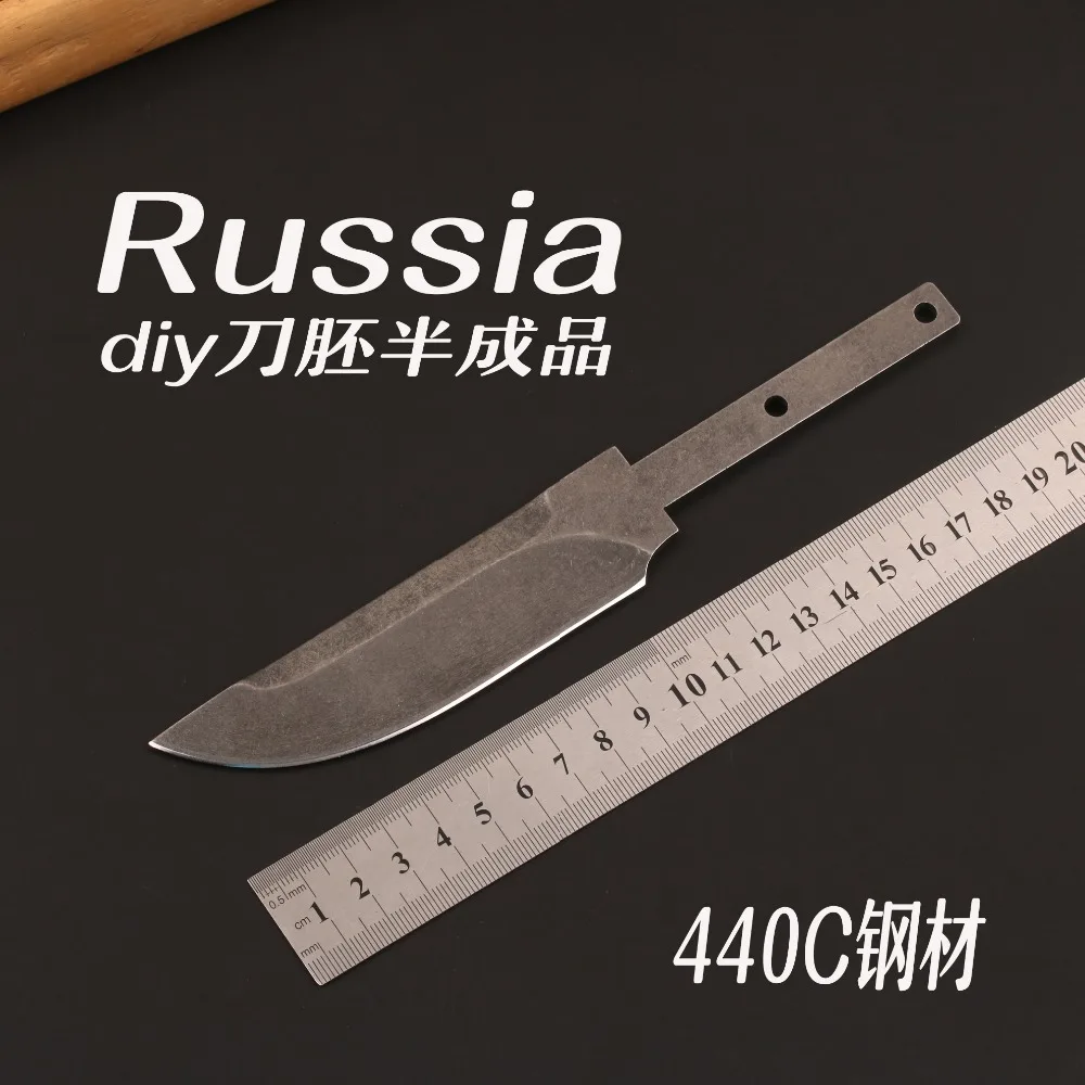 Карманный нож заготовки лезвия из нержавеющей стали 440C фиксированное лезвие