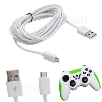 

Long 3 Meter Micro USB Charge Charging Power Cable For PS4 Xbox One Controllers