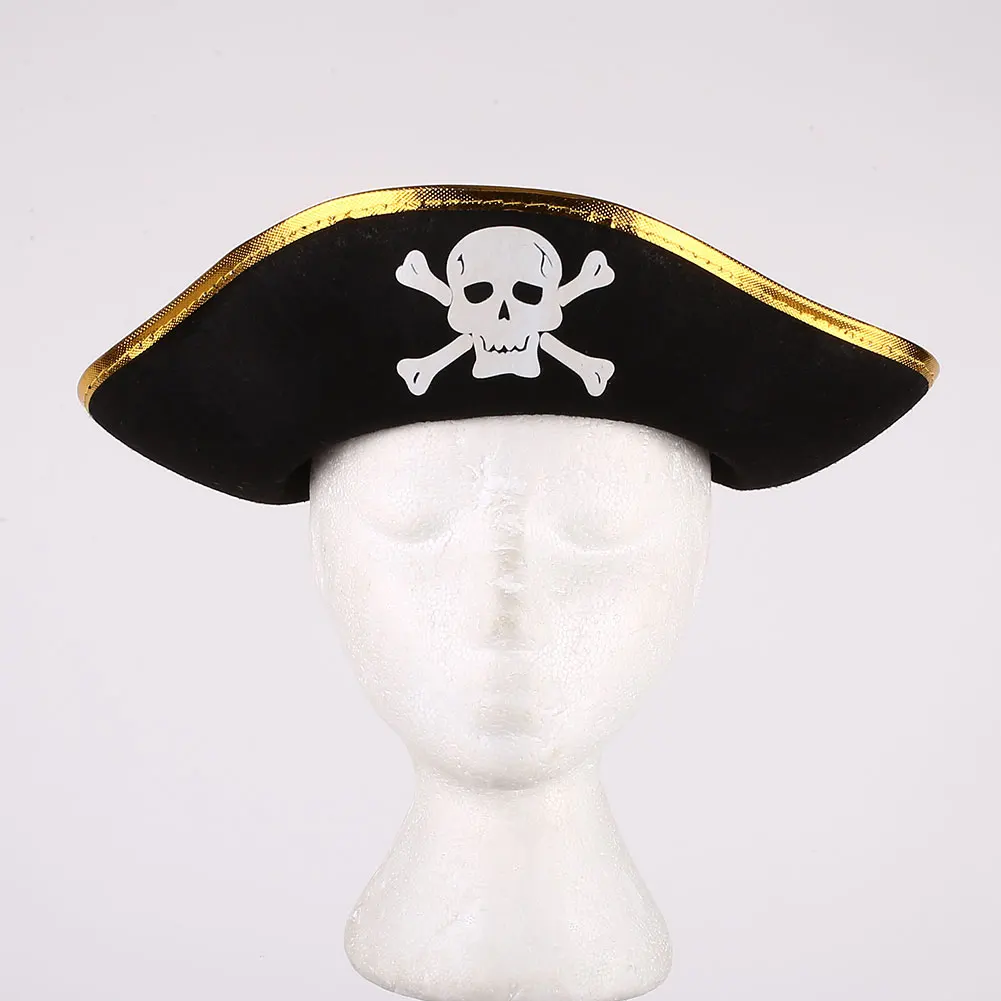 

Halloween Accessories Skull Hat Pirate Hats Piracy Corsair Cap Party Prop Cosplay Costume Theater Toy Men Women Dress Up