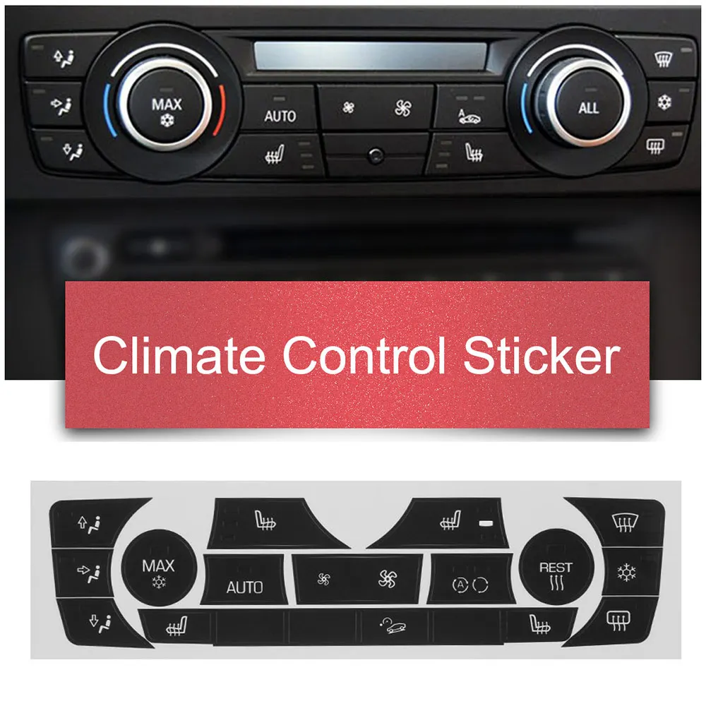 ersatz ac climate control button aufkleber For 2006-2011 BMW E90
