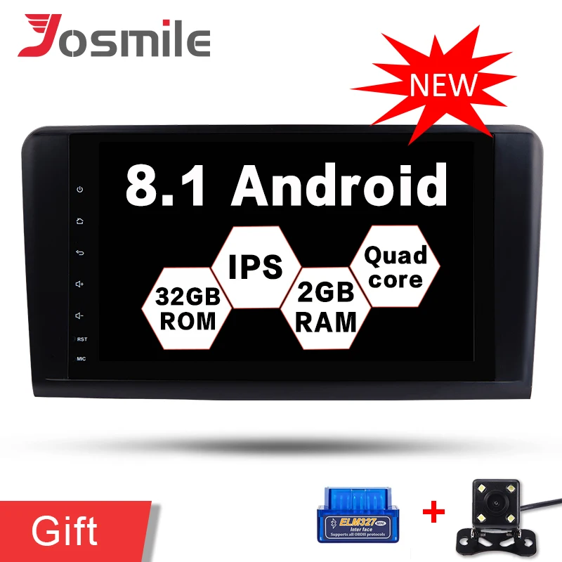 Android 8 1 Quad Core font b Car b font DVD Player 2G 32G For Mercedes