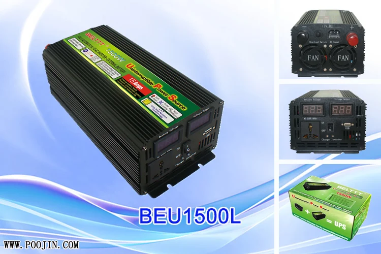 

Highly Effective 1500w DC to AC Modified Sine Wave Solar Power Inverter, CE FCC ROHS approval