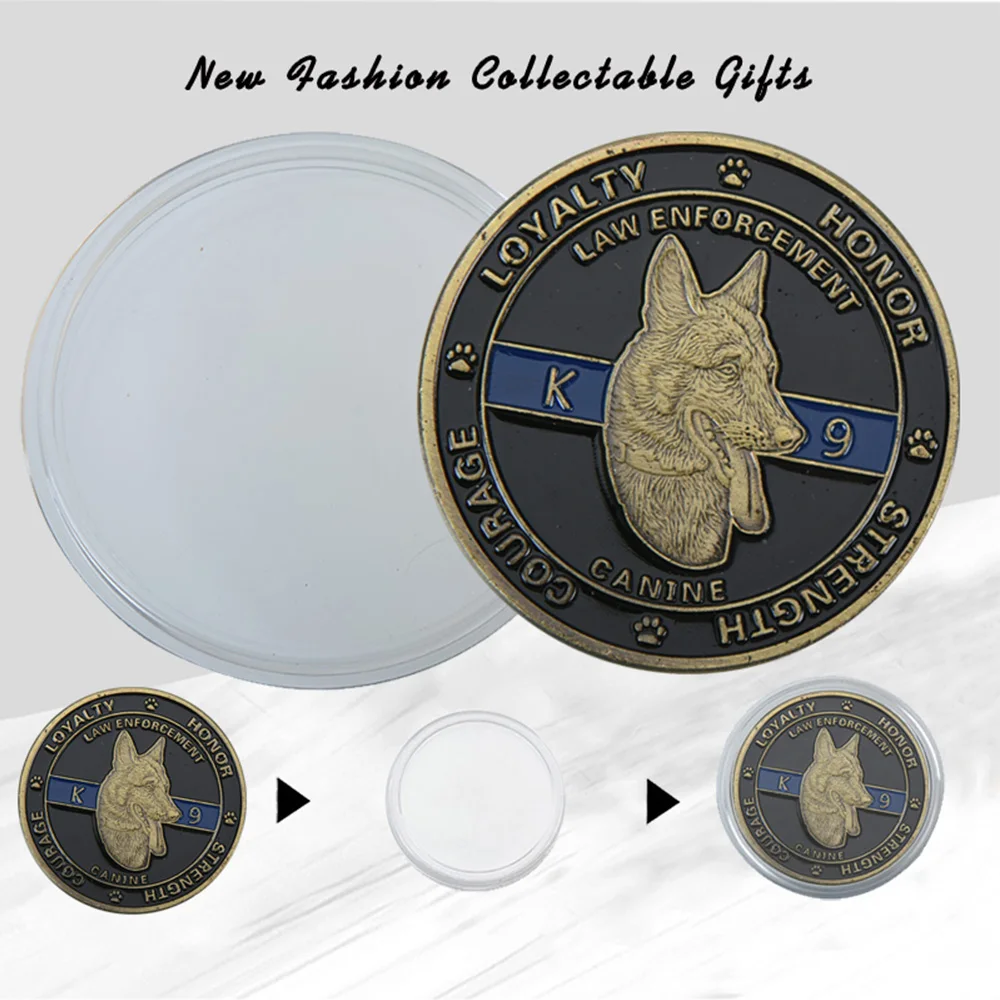 United States Police Dog Canine K9 Law Enforcement Commemorative Coin U.S