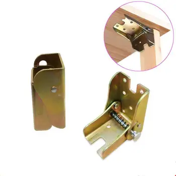 

2PCS multi-function furniture folding hidden spring hinge / 90 degree sofa hinge / table table foot support folding hinge