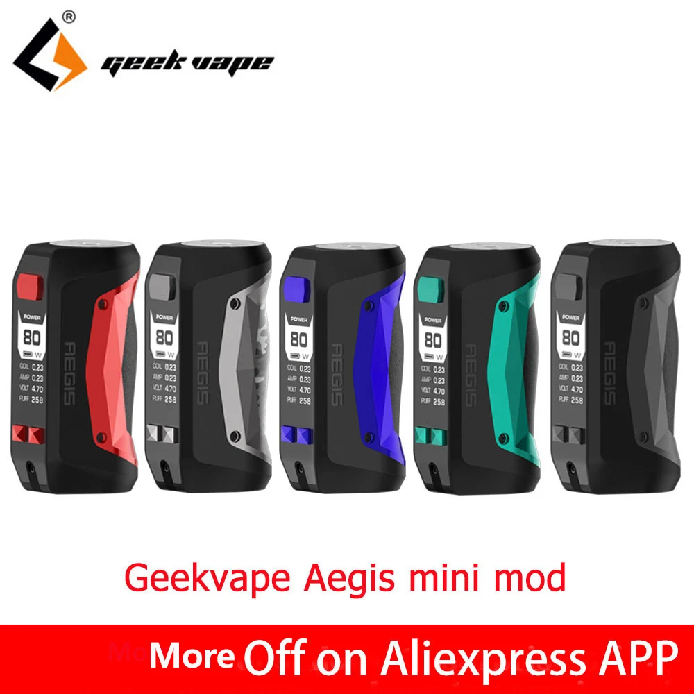 Новый arrivial 80 Вт Geekvape Aegis мини мод Встроенный 2200 мАч аккумулятор для таб Cerberus