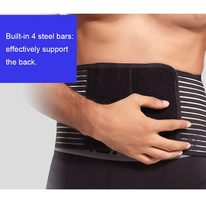 

Waist Compression Bandage Wraps Trainer Compression Recovery Back Brace Waist Support &T8