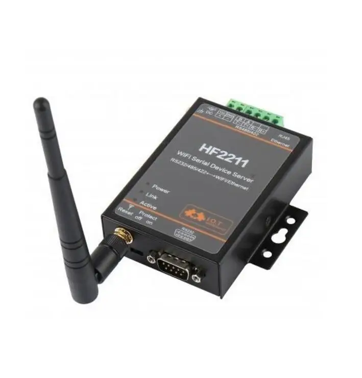 WideDC Вход 5~ 36VDC ModbusTCP/RTU обмен RS422/RS232/485 до Wi-Fi модель HF2211