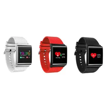 

LED Color Display Wristband Heart Rate Blood Press Monitor Blood Oxygen Detect Pedometer Calorie Calculate Smart Wristband