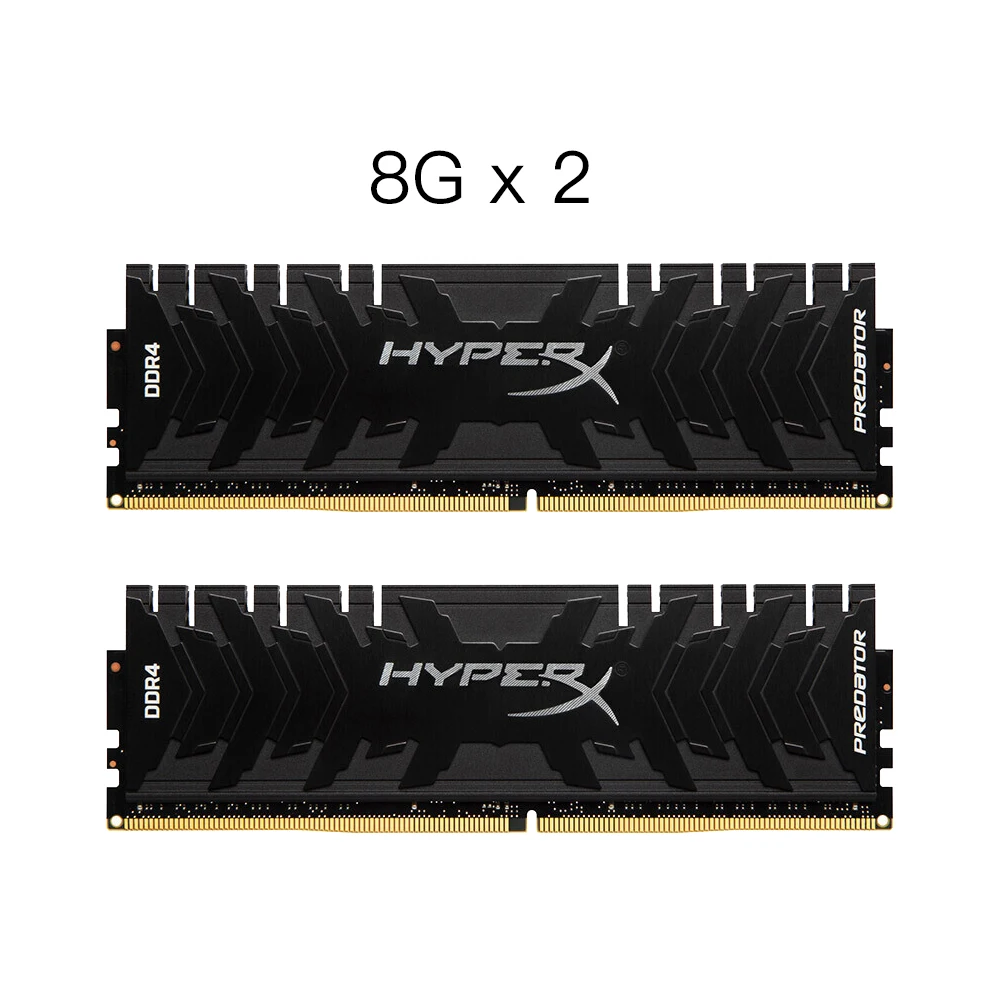 

Kingston HyperX Predator Black 16GB DDR4 RAMs 3000MHz CL15 DIMM Memory Ram ddr4 8GBX2 Intel Memory Red ram Computer Memory Gamer