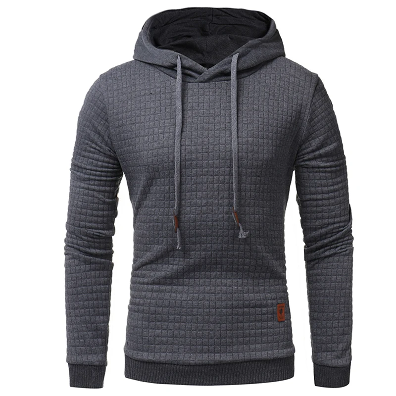

YDTOMM 2018 New Fashion Mens Hoodies Brand Men Lattice Jacquard Sweatshirt Male Hoody Hip Hop Autumn Winter Hoodie Mens Pullover