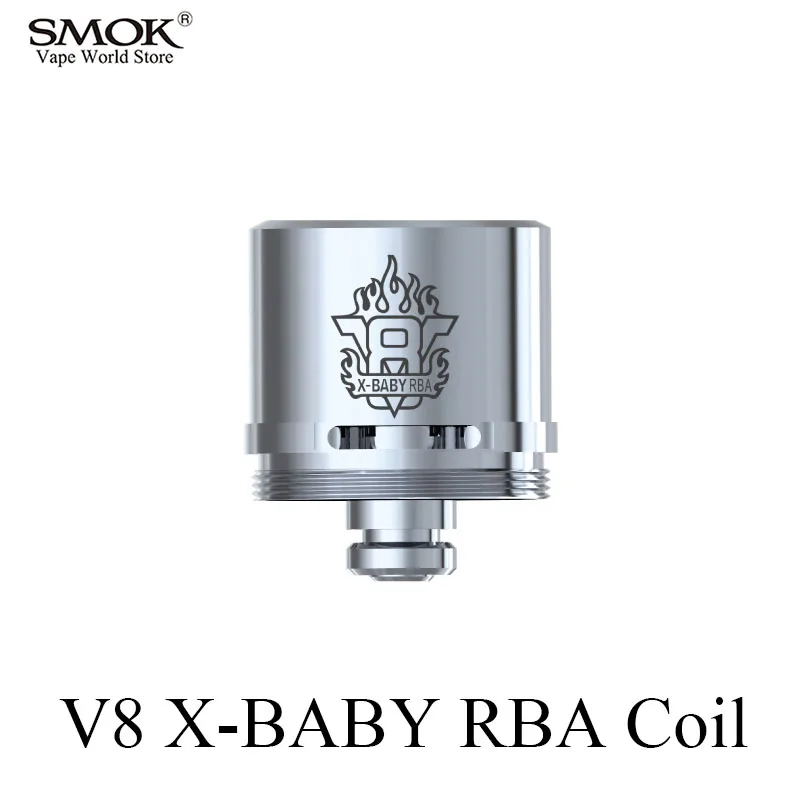 Электронная катушки smok TFV8 X-BABY Танк РБА core 0.23ohm распылитель катушки для курения величество stick X8 G-priv 2 комплекта S152