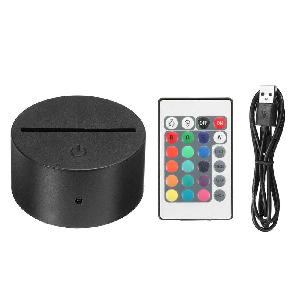 

Gift USB Cable 3D Modern Remote Control Base Lightweight RFID Blocking Led Night Light Acrylic