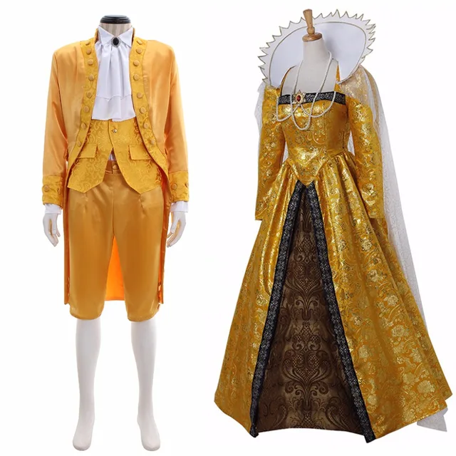 Custom Made Adult Mens Womens Medievla Costume Queen Elizabeth Dress ...