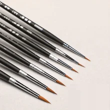 7 шт./компл. тонкой ручной Краски ed крюк линия пера рисунок акварелью Книги по искусству Краски кисти товары для рукоделия нейлоновая щетка Краски ing ручка