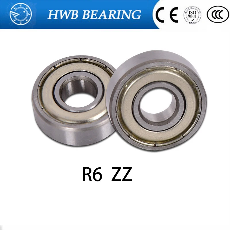 

Free Shipping 10 PCS R6ZZ Bearings 3/8 x 7/8 x 9/32 inch Radial Ball Bearings RI-1438ZZ R6 ZZ