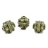 Zinc metal alloy Spacer Beads Barrel Antique Bronze Pattern Color Plated About 11mmx10mm,Hole:Approx 2.3mm,4 PCs new ► Photo 3/3