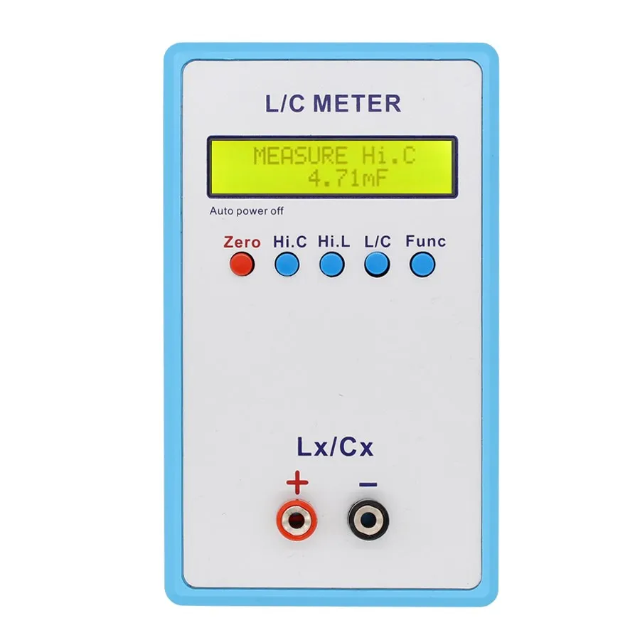 JUNTEK LC-200A цифровой lcd измеритель емкости индуктивности LC метр 1pF-100mF 1uH-100H