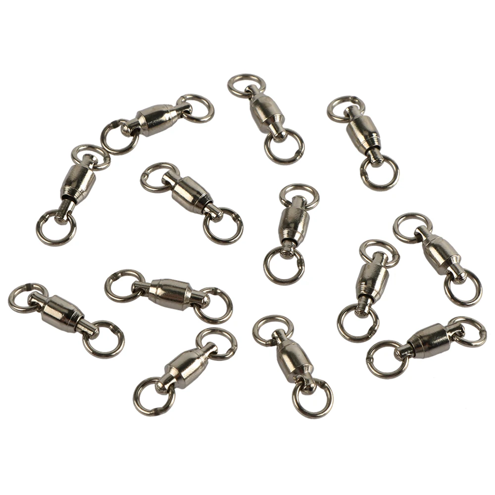 200pcs/lot Fishing Rolling Swivel Ball Bearing Swivel With Solid Ring Size  8, 6, 4, 2 Fishing Connector Hooks Fishing Tackle - Fishing Tools -  AliExpress