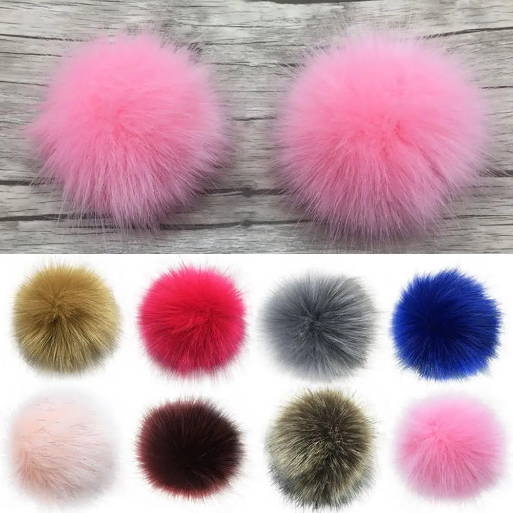 

New 14cm Soft Faux Fur DIY Car Handbag Key chain PomPom Fluffy Ball Pendant Keychain Valentine Gifts Alibaba Express