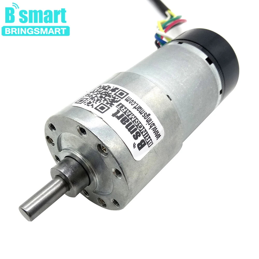 Bringsmart JGB37-3530GB DC 24V маленькое приспособление мотор 1600rpm редуктор ed 12v DC мотор кодирования отзывы высокий крутящий момент