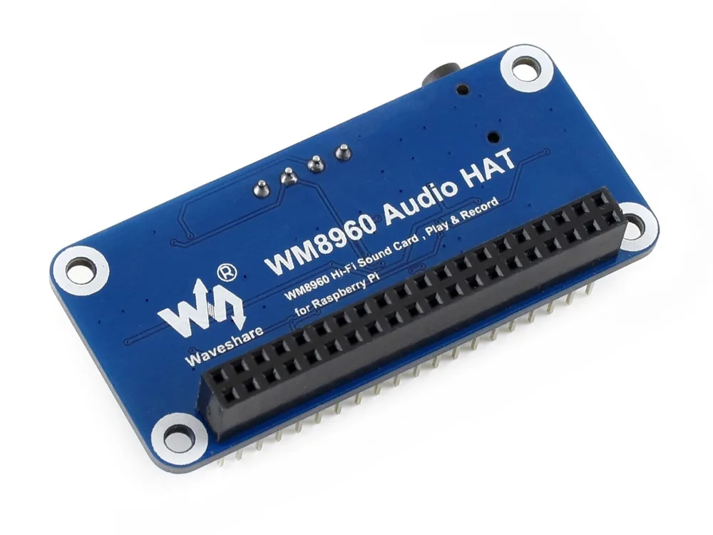 WM8960 Hi-Fi звуковая карта шляпа для Raspberry Pi стерео кодек поддерживает стерео кодирование/декодирование особенности Hi-Fi воспроизведение/запись